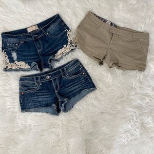 Jean Shorts Lot! Volcom, YMI, Almost Famous 7